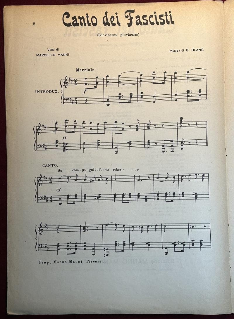 Italia Canto dei Fascisti inno ufficiale — image 4