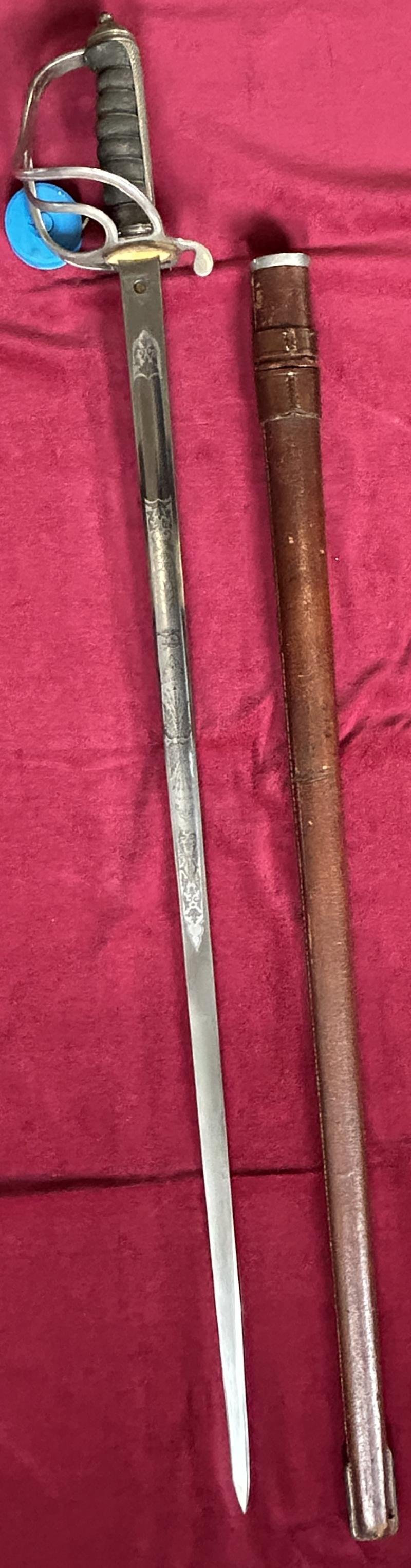 British P1821 artillery sword George V (Hawksworth) — image 3