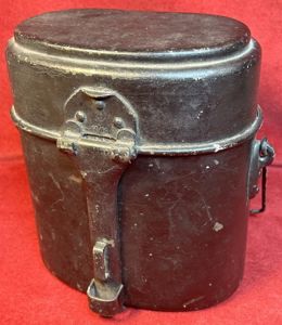 3rd Reich Allg.SS/ SS/ HJ Kochgeschirre M1910 im Schwarz (RZM …