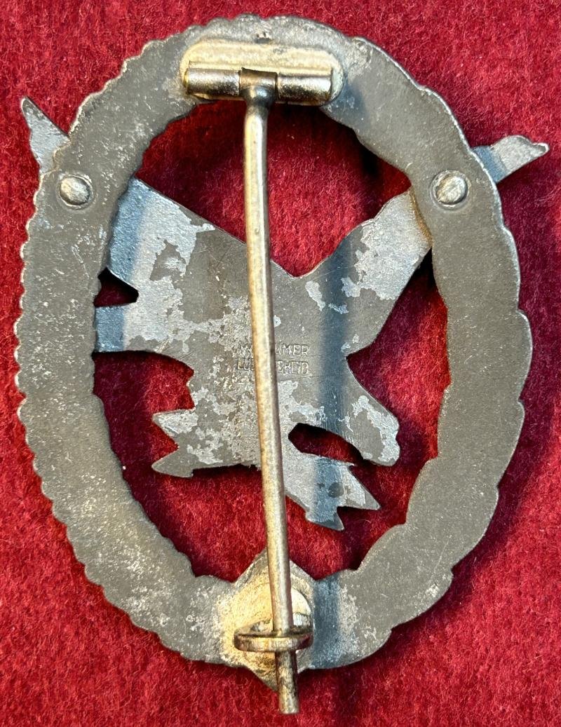 3rd Reich Fliegerschützenabzeichen der Luftwaffe mit Blitzbündel (Deumer) — image 2