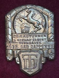 3rd Reich 26. Gauturnen der Neckar-Elsenz 1932