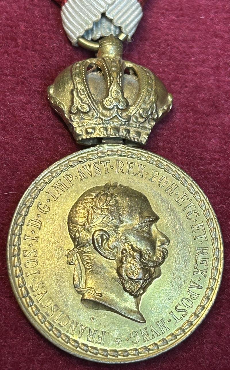 Österreich-Ungarn Militär-Verdienstmedaille in Bronze mit auflage — image 3