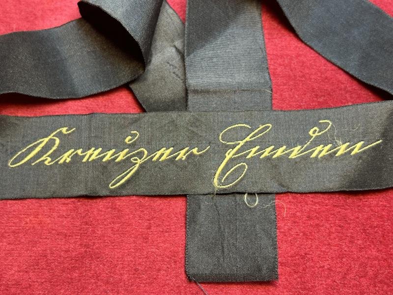 3rd Reich Kriegsmarine Mützenband 'Kreuzer Emden' — image 3