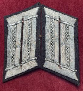 3rd Reich Wehrmacht Kragenspiegel für einer Offiziere der Pioniere