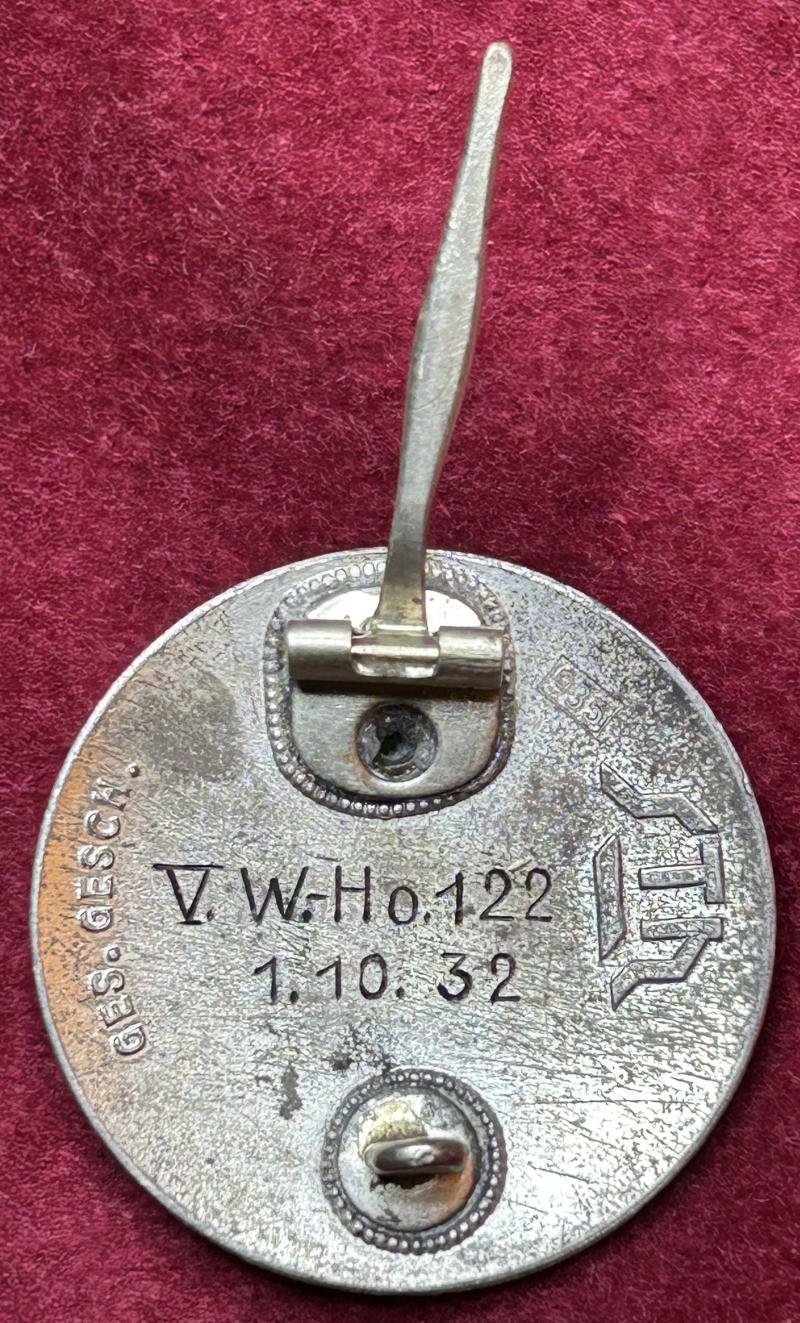 Deutsche Reich Silbern Stahlhelmbund Diensteintrittsabzeichen 1932 — image 2