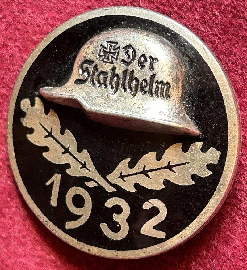 Deutsche Reich Silbern Stahlhelmbund Diensteintrittsabzeichen 1932 — image 4