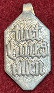 3rd Reich 'Tuet Gutes Allen' Spendenabzeichen der Caritas-Woche