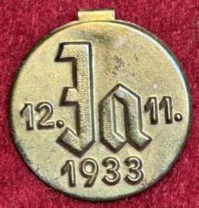 3rd Reich 'Ja' Wahlabzeichen 12.11.1933