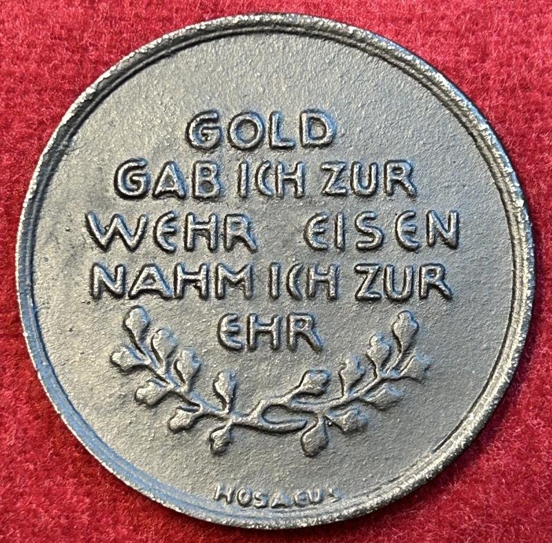 Kaiserreich Notmedaille In Eiserner Zeit 1916 — image 2