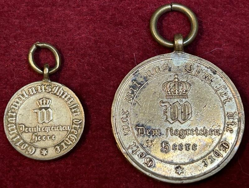 Kaiserreich Preussen Kriegsdenkmünzen für Kämpfer 1870/1871 — image 2