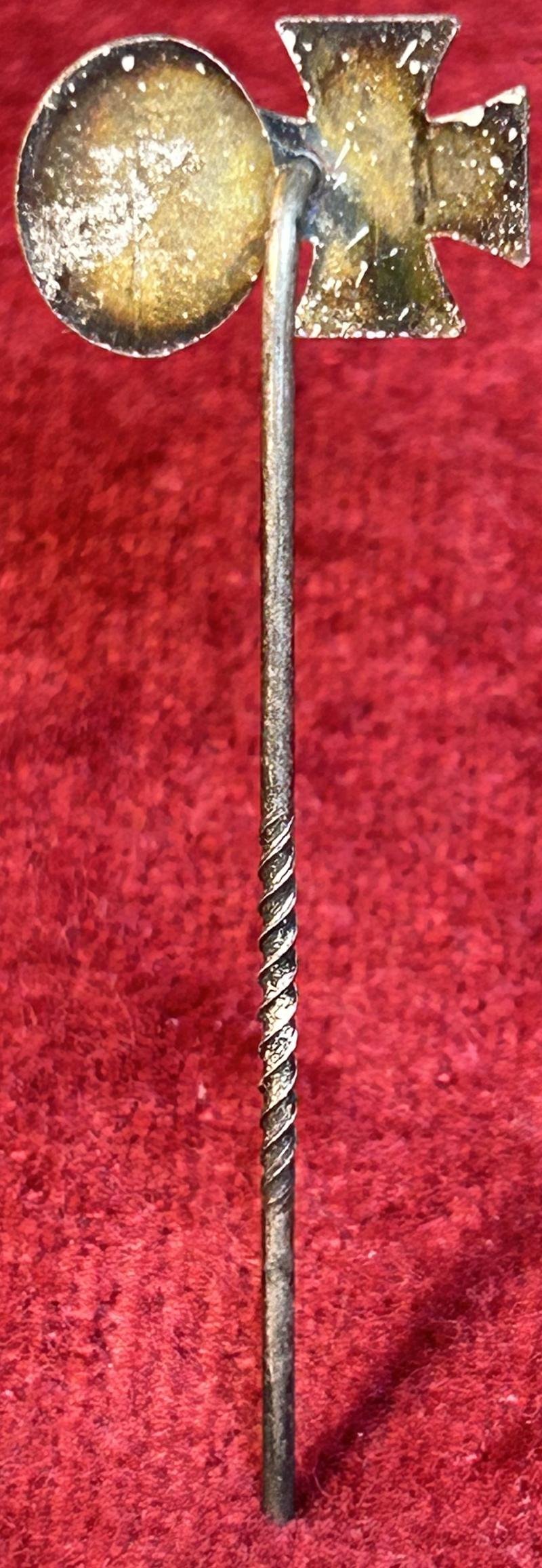 3rd Reich Miniaturspange Eisernes kreuz 2. klasse und Verwundetenabzeichen in Silber — image 2