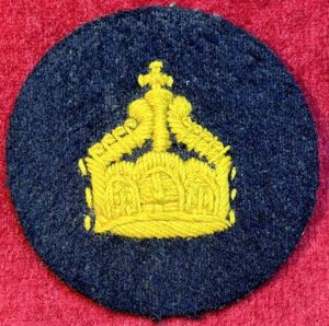 Kaiserreich Marine Ärmelabzeichen für einen Bootsgasten der 'S.M.Y. Hohenzollern'