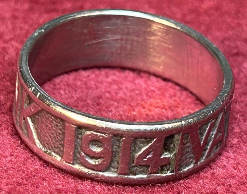 Kaiserreich Patriotischer Vaterlandsdank 1914 ring — image 3