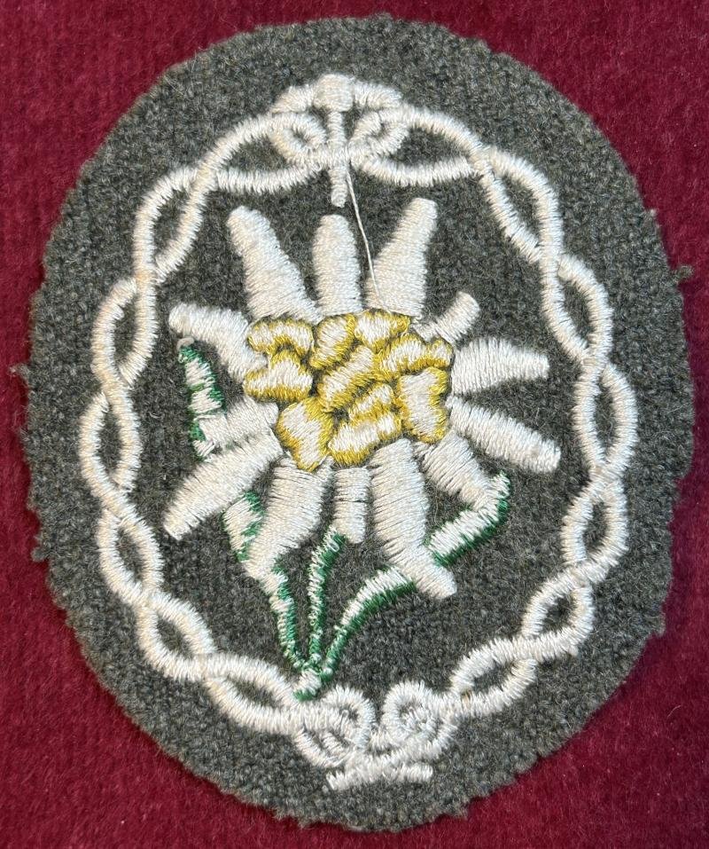 3rd Reich Wehrmacht Ärmelabzeichen für Gebirgsjäger — image 2
