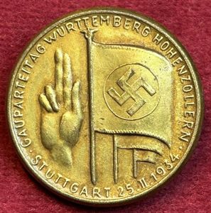 3rd Reich Gauparteitag Württemberg Hohenzollern Stuttgart 1934