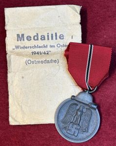 3rd Reich Winterschlacht im Osten - Ostmedaille (88) mit Tüte