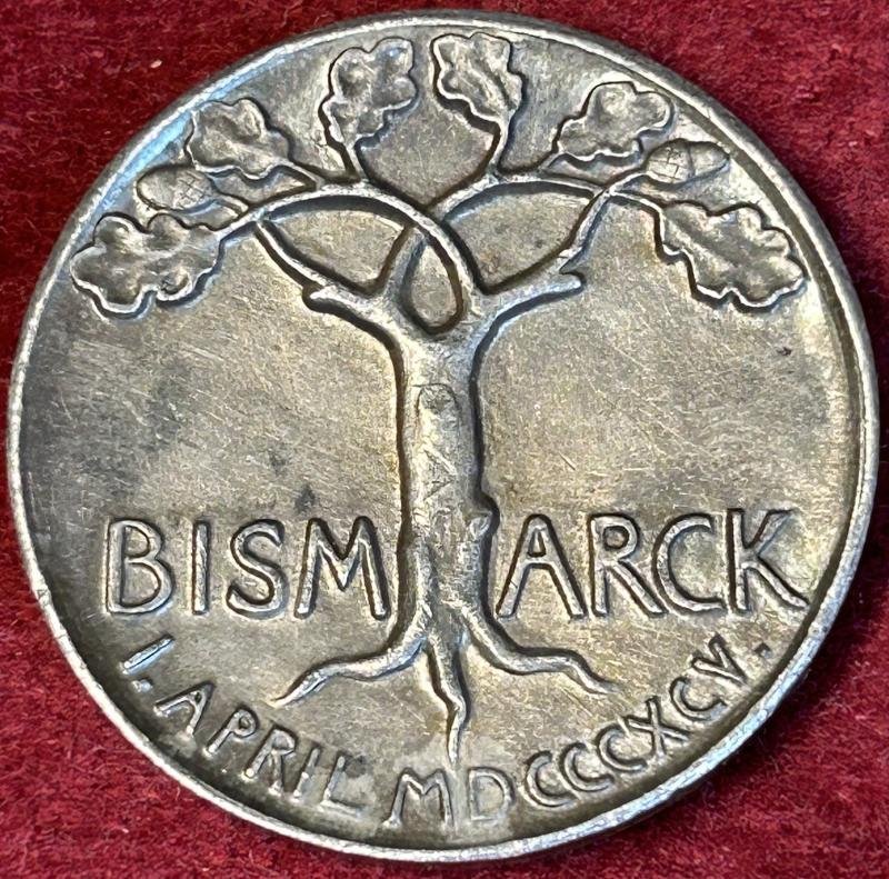 Kaiserreich Silbermedaille Bismarck 1. April 1895 Geburtstag — image 2