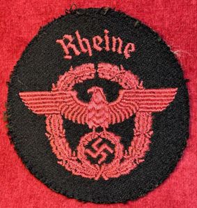 3rd Reich Feuerwehr Ärmeladler 'Rheine'