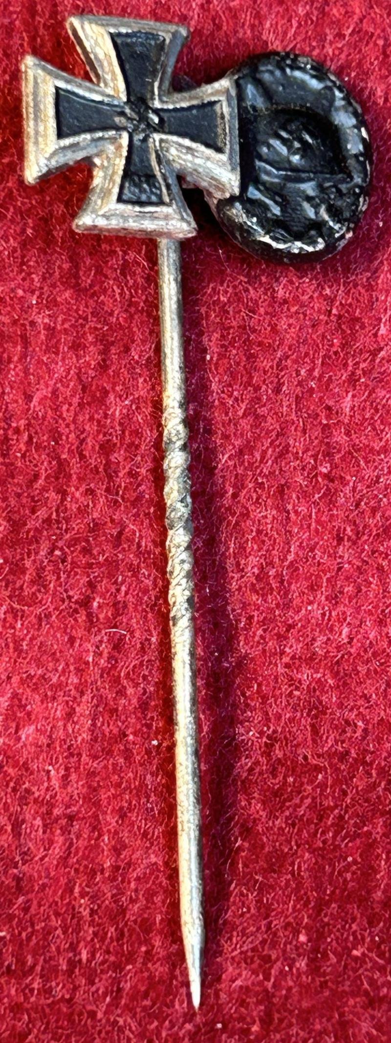 3rd Reich Miniaturspange mit 2 auszeichnungen — image 3