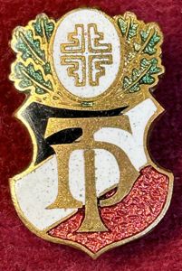 Deutsche Reich Deutsche Turnerschaft Mitgliedsabzeichen 4.Form