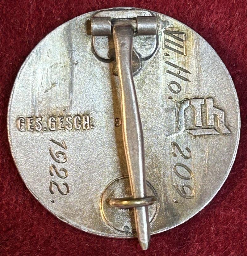 Deutsche Reich Silbern Stahlhelmbund Diensteintrittsabzeichen 1922 — image 3