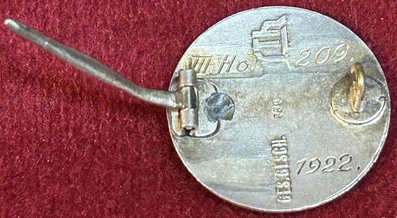 Deutsche Reich Silbern Stahlhelmbund Diensteintrittsabzeichen 1922 — image 4