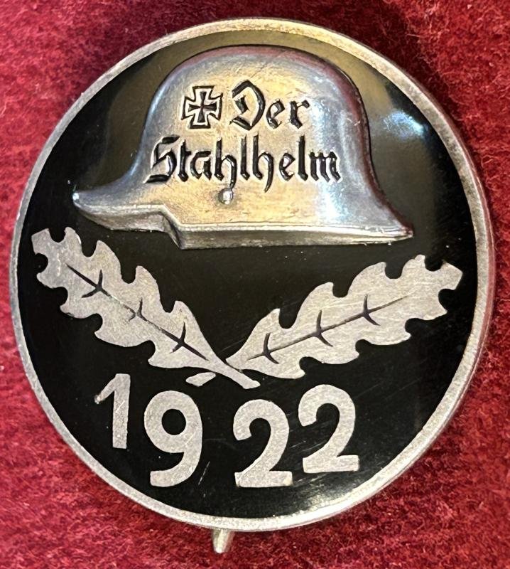 Deutsche Reich Silbern Stahlhelmbund Diensteintrittsabzeichen 1922 — image 5