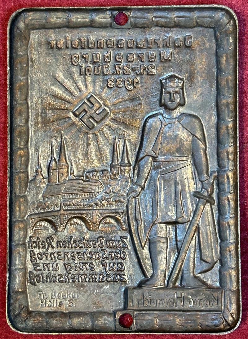 3rd Reich Erinnerungsplakette Jahrtausendfeier Merseburg 1933 — image 2