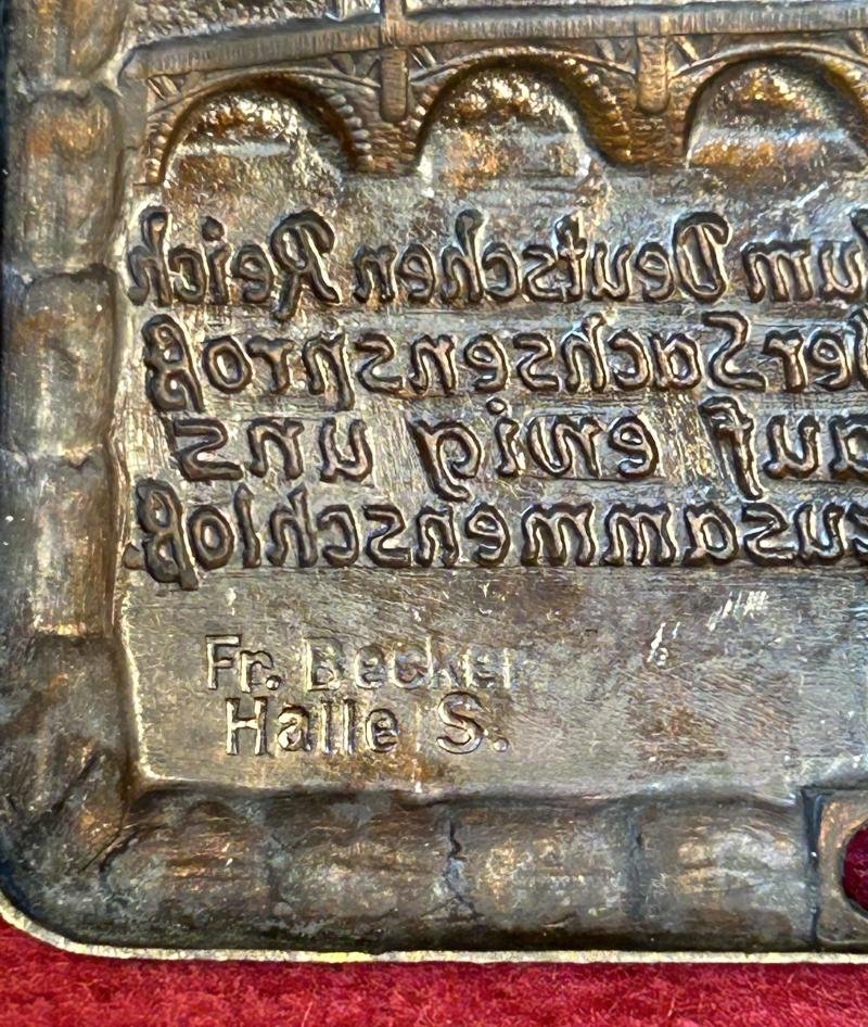 3rd Reich Erinnerungsplakette Jahrtausendfeier Merseburg 1933 — image 3