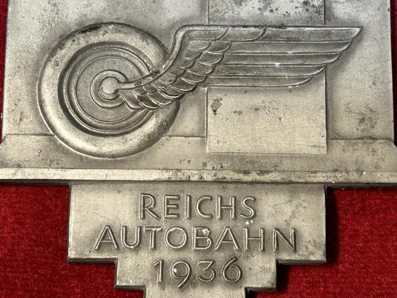 3rd Reich Reichsautobahn Erinnerungsplaketten 1000 Km 1936 — image 4