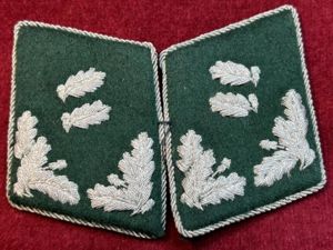 3rd Reich Reichsforstdienst Kragenspiegel für einen Revierförster