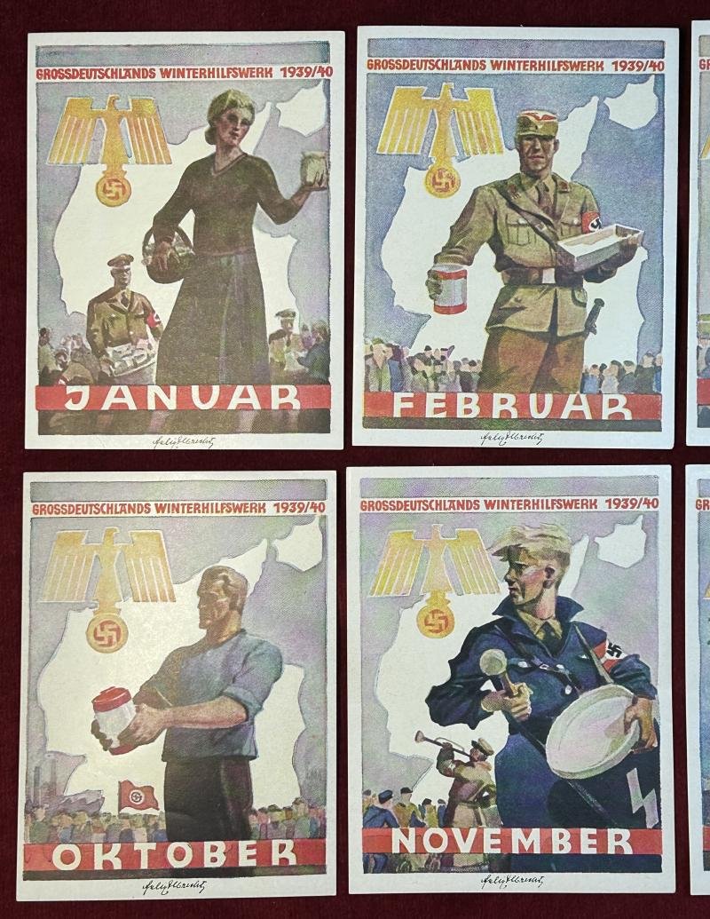 3rd Reich 6 Turplaketten Grossdeutschländs Winterhilfswerk 1939/40 — image 3