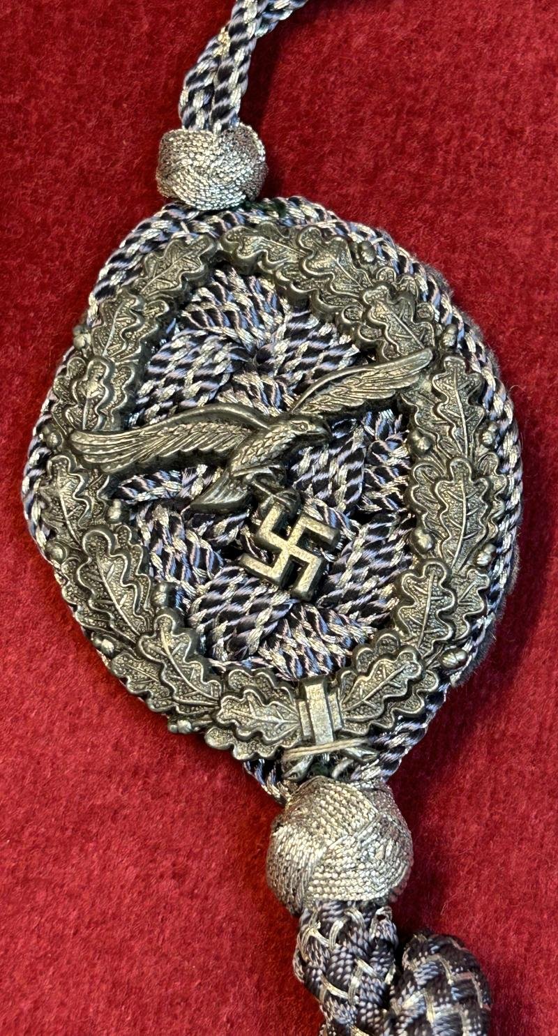 3rd Reich Luftwaffe Schützenschnur 1. Stufe — image 3