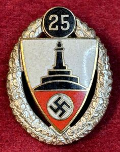3rd Reich DRKB Silberne Ehrennadel für 25 jährige Mitgliedschaft 2. …