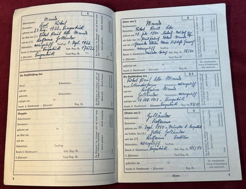 3rd Reich Ahnenpass (Mainz-Bischofsheim) — image 3