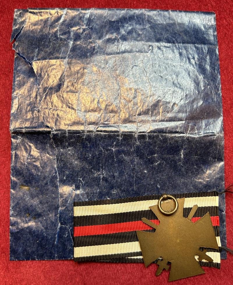 3rd Reich Frontkämpferkreuz (O&B) mit Tüte — image 2