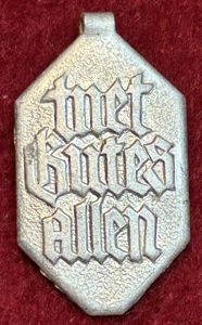 3rd Reich 'Tuet Gutes Allen' Spendenabzeichen der Caritas-Woche