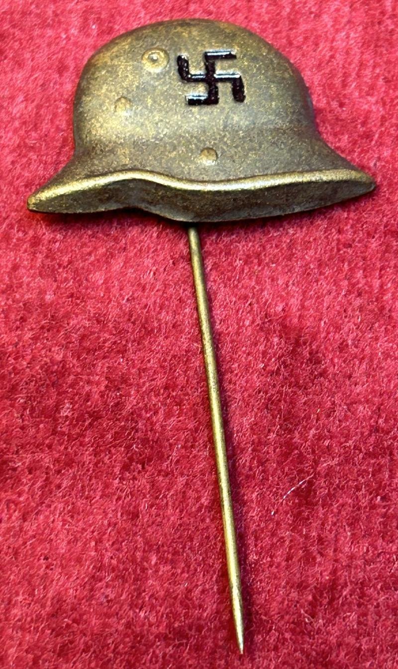 3rd Reich NSDAP Sympathie-Abzeichen (M16 Stahlhelm Hakenkreuz) — image 5