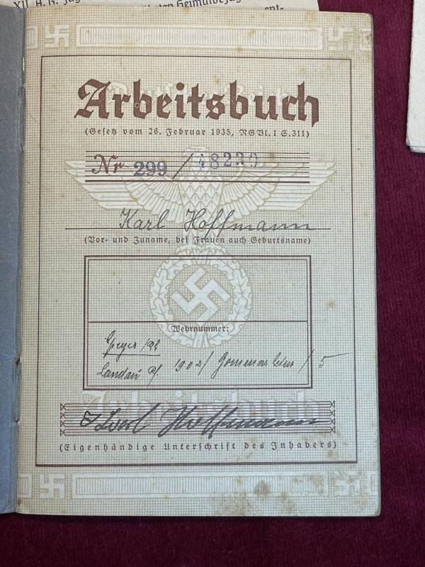 3rd Reich Konvolut Unterlagen Wehrmacht soldat & Bergmann mit brief Arbeitsstab 6th army Stalingrad — image 4