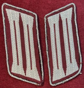 3rd Reich Kragenspiegel Unterführer fur die Schutzpolizei der Gemeindes