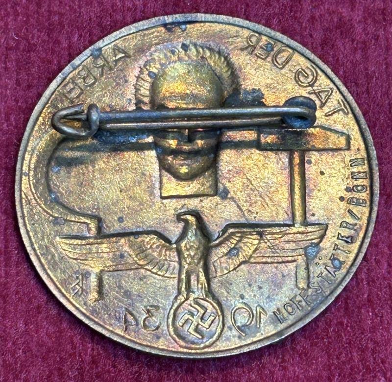 3rd Reich DAF Tag der Arbeit 1934 abzeichen — image 2