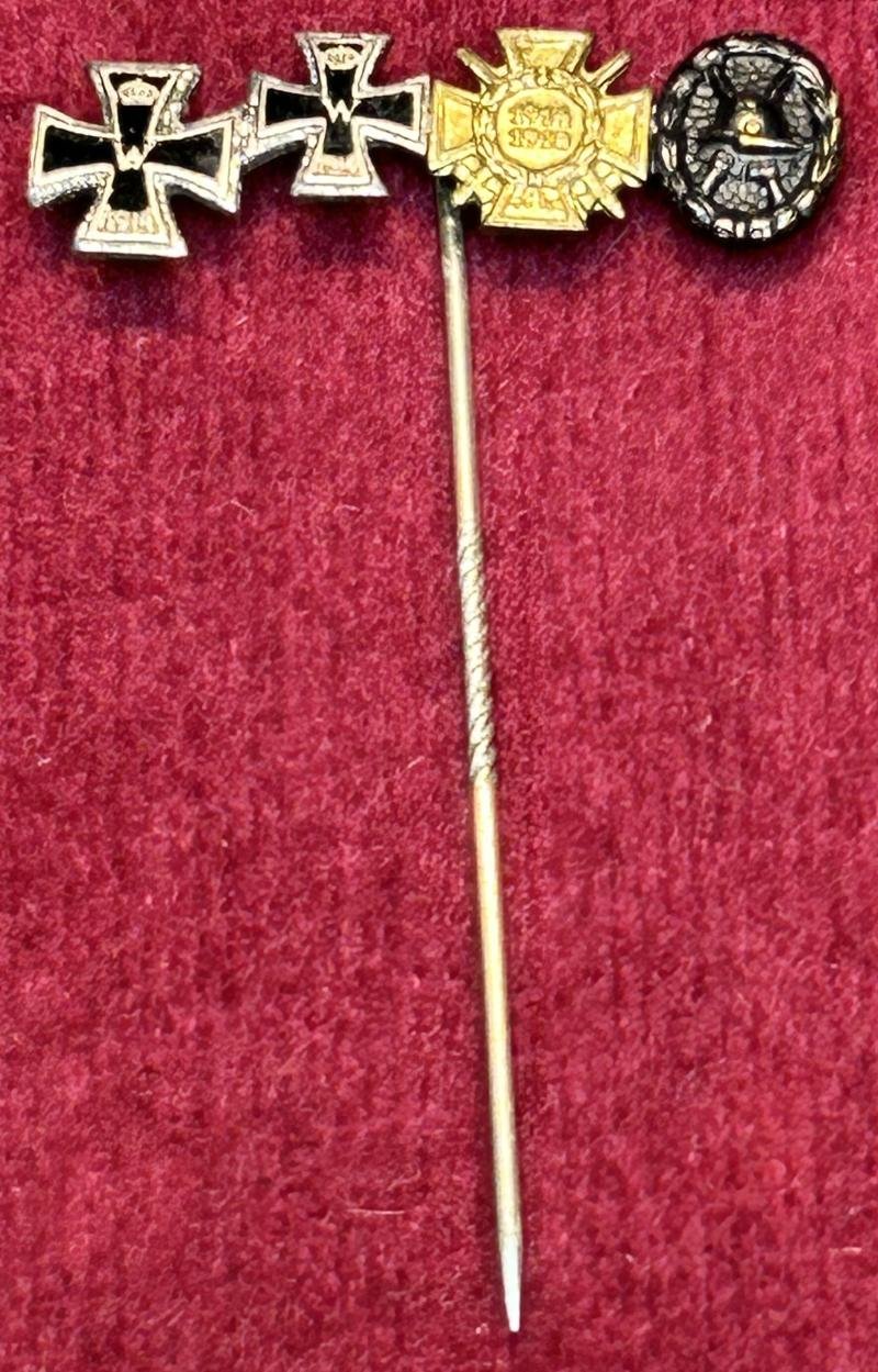 3rd Reich Miniaturspange Weltkrieg 1. Veteran mit 4 auszeichnungen — image 5