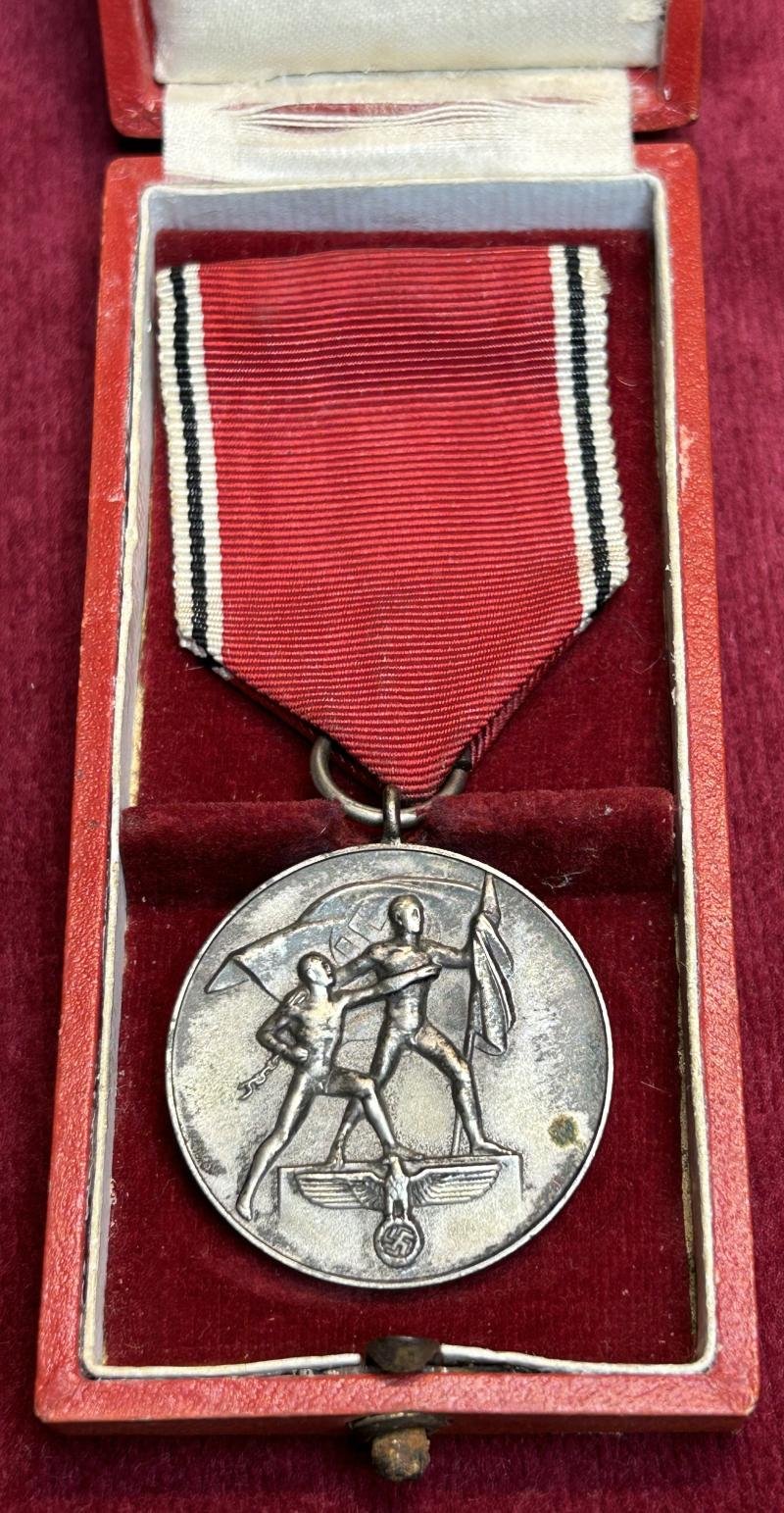 3rd Reich Anschluss österreich Medaille mit Etui — image 3
