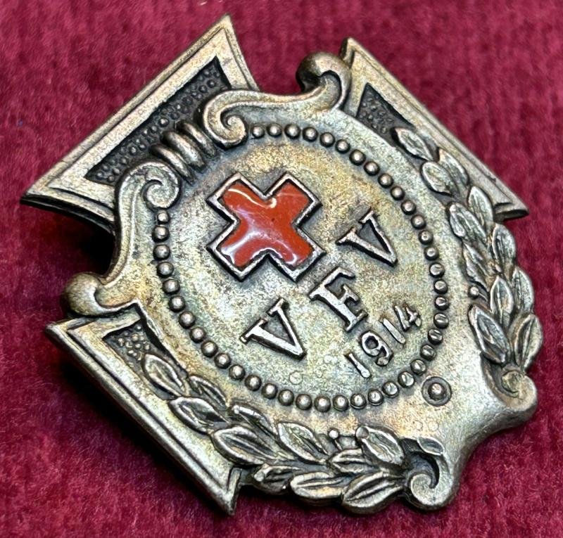 Kaiserreich Kriegsdienstabzeichen Vaterländischer Frauenverein vom Roten Kreuz 1914 — image 2