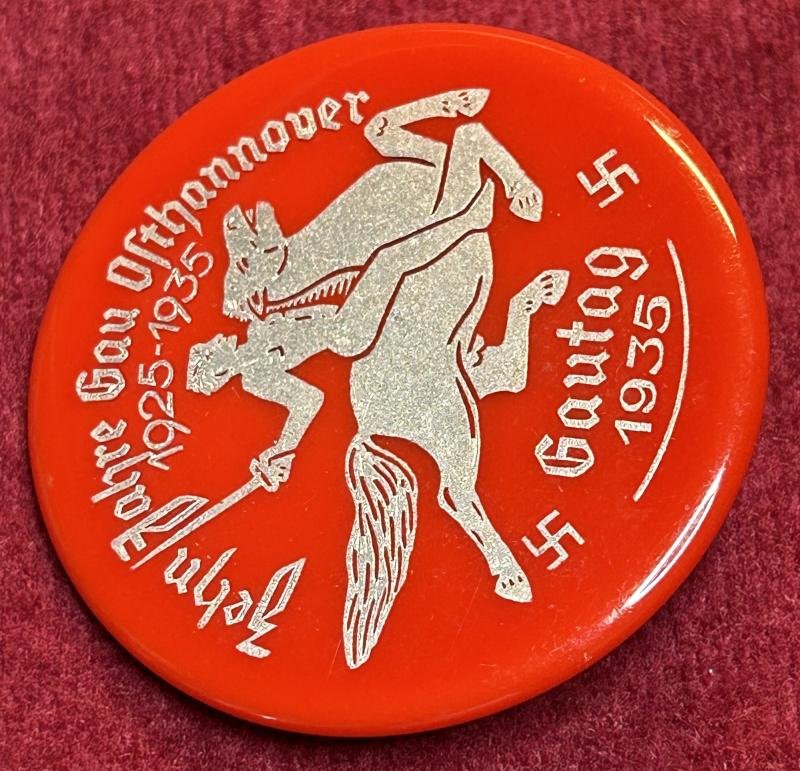3rd Reich Kunststoffabzeichen Zehn Jahre Gau Osthannover 1935 — image 2