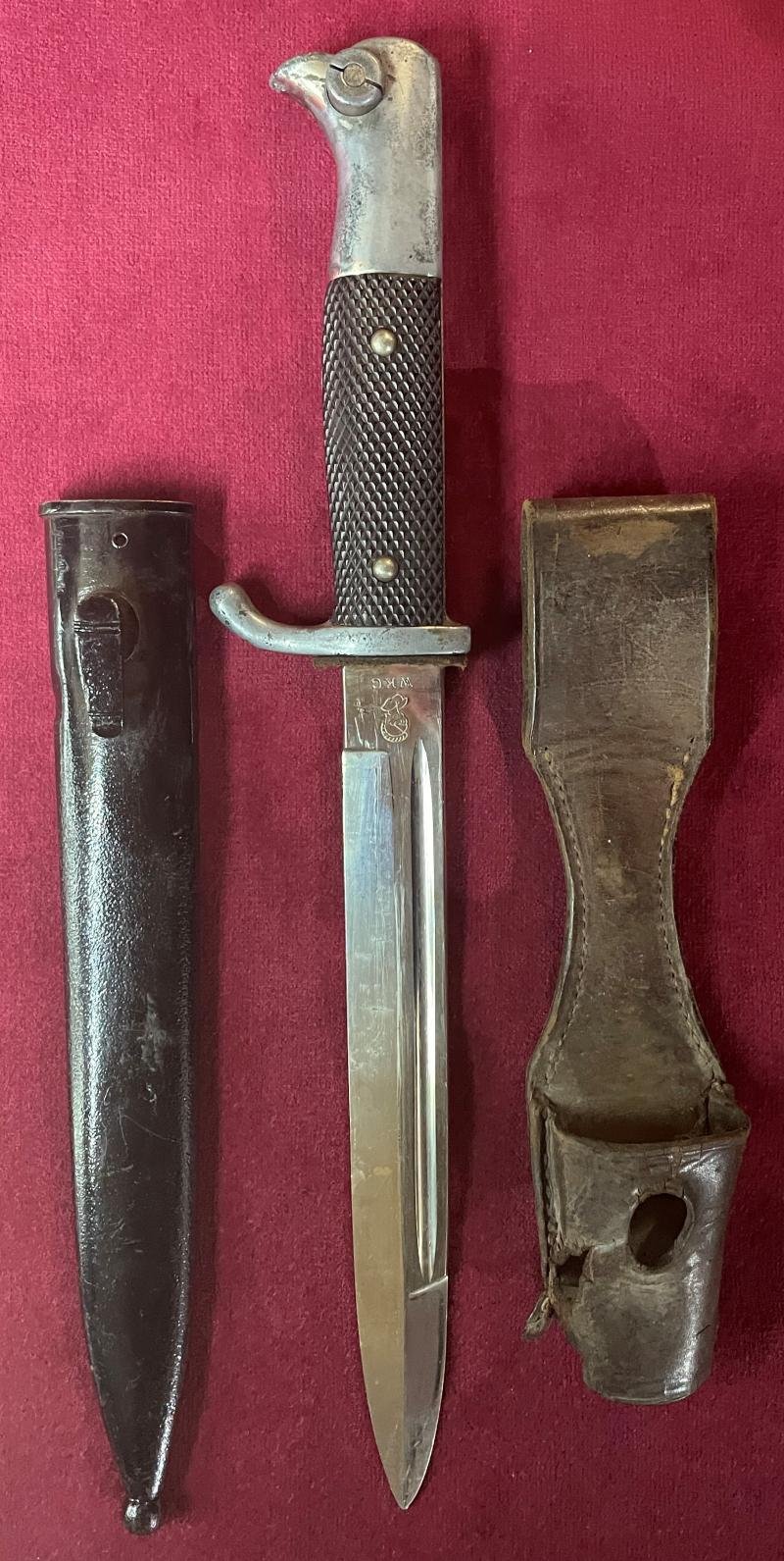 3rd Reich Wehrmacht K98 kurzes Ausgeh/Paraden Bajonett — image 3