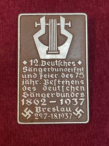 3rd Reich Sängerbundesfest 75. Jähr Breslau