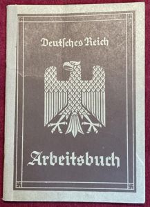 3rd Reich Deutsche Reich Arbeitsbuch