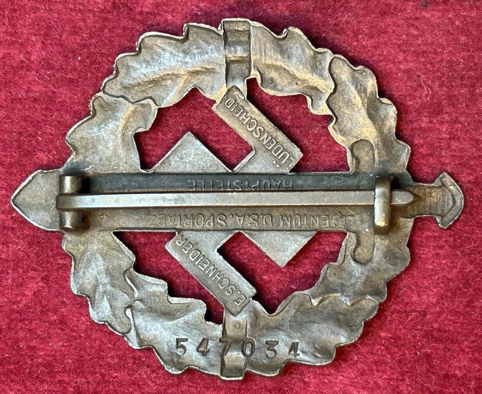 3rd Reich SA sportabzeichen in Bronze — image 2