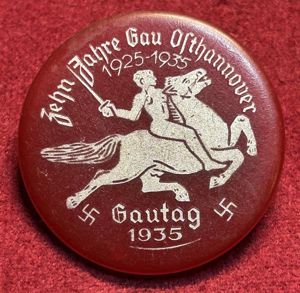 3rd Reich Kunststoffabzeichen Zehn Jahre Gau Osthannover 1935